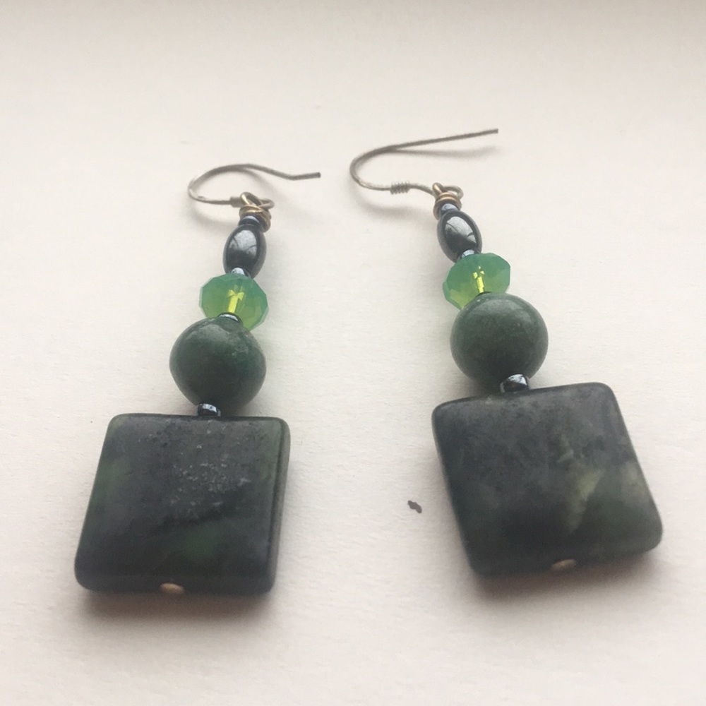 Pretty Green Earrings